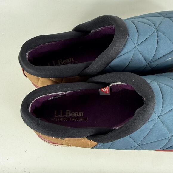 L.L.Bean Ultralight PrimaLoft Comfort Shoes Women's 8 Blue Waterproof Slip-On - Picture 9 of 11